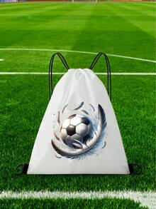 Drawstring Bag School Backpack Sport Bag Women's Fashion Shoulder Backpacks Canvas Shopping Bag Organizer For Travel Cycling Hiking Woman Large Capacity Storage Shopper Bags Initial Name A To Z Pink Letter Print