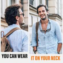 Adjustable Glasses Strap (1Pc) - Sunglasses Strap For Men Women - Black Eyeglasses Strap - Eye Glasses Holder Around Neck, Sports Glasses Strap, Eyewear Retainer, Cable Glasses Lanyard - Default1PC - View 6