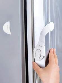 Cabinet Drawer Protection Cloth With Lock Set Of 10, Drilling-Free Safety Protection Tool, Buckle Design, Multifunctional Furniture Protection And Fixing Tools