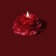 1 Stück Valentinstag Rose Kerze Qixi Tag Geschenk Hochzeitsparty Geschenk handgefertigte kreative herzförmige Duftkerze Niedrigtemperatur-Kerze emotionale Anfänger-Spezial hautfreundliche Liebhaber Aromatherapie Rose