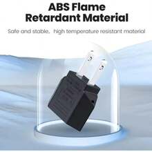 Convertidor Adaptador Enchufe Europeo A Europeo (Mexicano) 2 Piezas - Negro - Ver 7