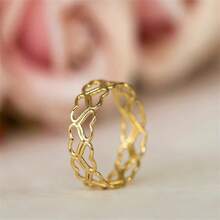 3 chiếc nhẫn có thể xếp chồng trang nhã, mạ vàng 14k đính đá Cubic Zirconia lấp lánh, nhẫn đính hôn/cưới, món quà trang sức sang trọng cho người thân yêu của bạn - Vàng - Xem 3