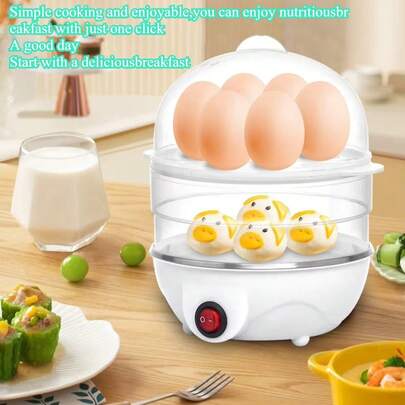 RAF 多功能迷你电蒸锅，可蒸鸡蛋、加热食物，适合早餐、厨房、宿舍烹饪。这款电蒸锅也是节日（如情人节和圣诞节）赠送亲朋好友的理想厨房礼物。