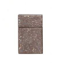 1 Pcs Rhinestone Encrusted Coarse Cigarette Box 20 Pack Of Fine Cigarettes Men'S And Women'S Cigarette Box Flip Cover Portable Cigarette Box Moisture-Proof Cigarette Pack Gift - 粗煙盒 - 查看 5