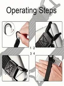 Portable Phone One-Handed Operation With Anti-Slip Strap And Shoulder Strap Magic Tool To Relieve Finger Soreness - Suitable For 5.2-7.5-Inch Smartphones