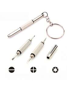 2/5/10件装迷你钢制眼镜螺丝刀，多功能眼镜螺丝刀维修套装，带钥匙扣的眼镜紧固维修小螺丝刀，便携式手动工具，精密螺丝刀工具，圣诞节节日送礼佳品，男士工具 - 彩色 - 查看 6