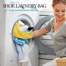 4Pcs Shoe Wash Bag Shoe Cleaning Bag Portable Reusable Shoe Bag For Washing Machine Shoes Laundry With Zipper Shoes Laundry Sneakers Running Suitable For Shoe Bags Yellow