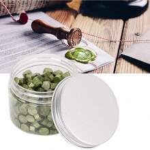 200 Piezas de Cuentas de Cera para Sellos, Lacre en Forma Octogonal con Efecto Perla para Invitaciones de Boda, Sobres y Documentos, Colores Vibrantes (Morado berenjena) - Mostaza - Ver 5