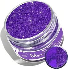Matio Mica Powder, 1.8oz/ 50g White Pearlescent Effect Mica Powder Epoxy Resin Natural Color Pigment Soap Making, Bath, Candle Dye, Resin, Paint,Nails,Jewelry, Slime Pigment - 紫色 - 查看 5