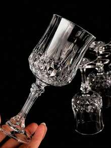 6pcs/2pcs/1pc Vintage Embossed Design Heavy Duty Champagne Cocktail Glasses/Bowls, Suitable For Parties, Luxury Weddings, New Year Gatherings, Corporate Events, Ramadan Activities, Schools, Etc. - Multicolor - View 11