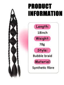 1PC Synthetic New Chinese Style Lantern Bubble Ponytail For Girls Kids Sweet CoolLong Braid Lantern Boxing High Ponytail - Multicolor - View 3