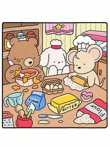 (Regalo di Natale) 1 pezzo Libro da colorare comodo e carino per amici: Libro da colorare Coco Cozy di 48 pagine [Carino] Libro di pittura graffiti con creature adorabili. Strumenti di disegno Montessori, regalo creativo. Facile da colorare con linee. Natale. Ognissanti