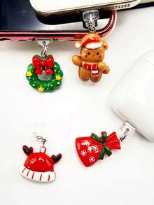 1 Stück Weihnachts-Serie Handy Staubschutz, Handyderakotion - Verschiedenfarbig - Übersicht 5