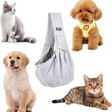 1pcPet Puppy Carrier Bag For Cats, Dogs And Puppies - Outdoor Travel Dog Shoulder Bag, Single-Person Comfortable Crossbody Handbag & Tote Bag - Nhiều màu - Xem 4