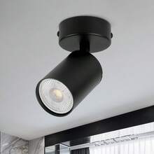 CANMEIJIA إضاءة سقف مدمجة GU10، باللون الأسود/الأبيض، مصنوعة من الألومنيوم، مناسبة لمصباح GU10، قابلة للتطبيق في المتجر/المكتب/غرفة النوم/غرفة المعيشة/المقهى/قاعة المعرض/المتحف/الممر/المدخل، اختر الحجم وفقًا للاحتياجات - مصباح سقف برأس مصباح GU10 - مشاهدة 5