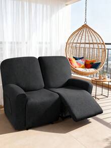 Bộ bọc ghế sofa thư giãn 1/2/3 chỗ ngồi, bọc ghế sofa thư giãn co giãn bằng vải jacquard, phù hợp với ghế thư giãn, ghế bành, bọc đồ nội thất, bộ 4/6/8 món - màu đen - Xem 10