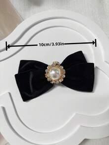 2pcs Black Bow Shoe Clips, Suitable For High Heels, Stilettos, Shoe Accessories, DIY Decorations - Black - View 8