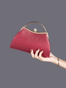 REMANLAND Chiếc ví cầm tay kim loại đính đá lấp lánh và quyến rũ này, một chiếc túi dạ hội sang trọng với sequin, rất phù hợp cho phụ nữ tham dự các bữa tiệc, đám cưới, tiệc tối và các buổi tiệc chiêu đãi. Đây là sự lựa chọn hoàn hảo cho các quý cô tham dự các bữa tiệc, và cũng là món quà tuyệt vời nhất dành cho phái nữ. - Màu Đỏ Sâu - Xem 7