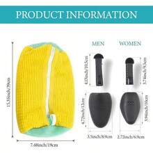 4Pcs Shoe Wash Bag Shoe Cleaning Bag Portable Reusable Shoe Bag For Washing Machine Shoes Laundry With Zipper Shoes Laundry Sneakers Running Suitable For Shoe Bags Yellow