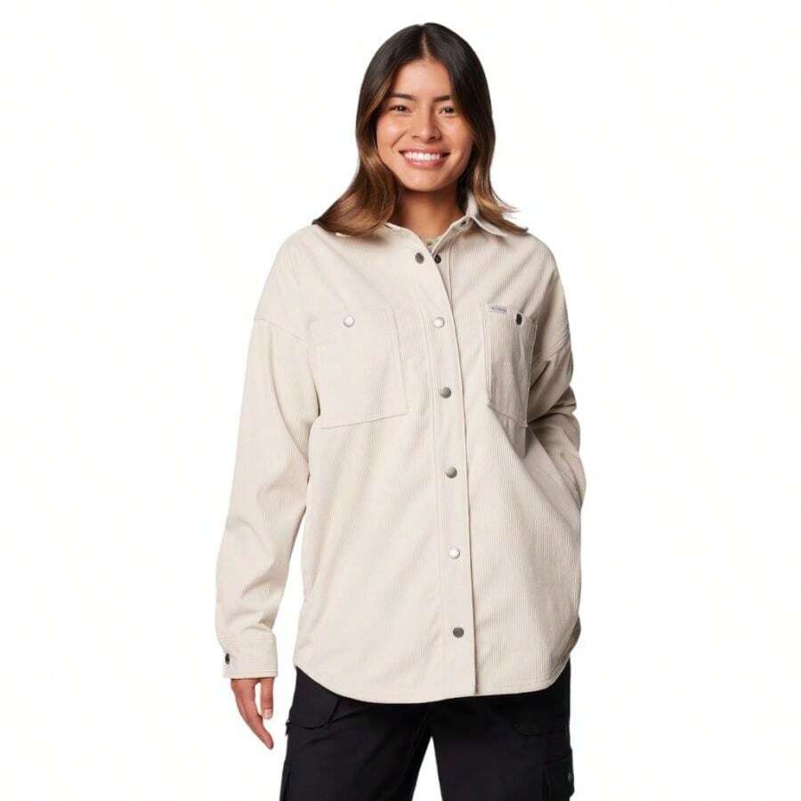 Columbia Blue Point Creek Corduroy Shirt Jacket - Women's |  | Women Sports Bras - 暗石 - 查看 1