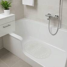 Tapete Antideslizante para Baño con Ventosas y Relieve de Masaje Alfombra de Ducha para Relajar y Evitar Resbalones Accesorio Baño Antiderrapante Hogar Hotel Spa - transparente - Ver 4