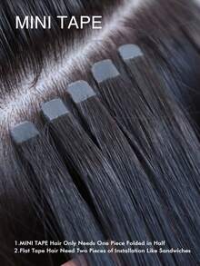 10 Pcs Mini Tape In Hair Extensions Human Hair Color 4/27 Chocolate Brown To Caramel Blonde 14-22 Inch Remy Human Hair Invisible Tape In Hair Extensions - S1 - View 10