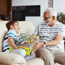 Car Garage Tracks Simulation Steering Wheel Vehicle Playset - Multicolor - View 2