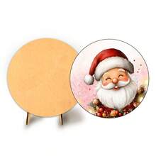 Painel C/ Elastico Veste Facil Redondo 50cm Natal + Suporte MDF - NAT143-50 - Visão 1