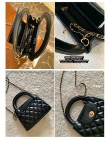 YUQING.FC New Versatile and Stylish Embroidered Thread Quilted Bag with Shoulder Strap, Perfect for Everyday Fashion Travel, Dating or as a Handbag. # 856 - Blanco - Ver 11