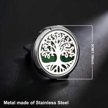 New High Quality Stainless Steel Car Perfume Diffuser Car Clips Pendants Lockets Perfume Essential Oil Diffuser Car Vent Clip Aroma Diffuser Interior Decor Stainless Steel Long-Lasting Air Freshener Aromatherapy Accessories - Silver - View 5