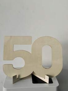 1 طقم أرقام خشبية شخصية لكتاب الضيوف لحفلات عيد الميلاد 18/30/40/50/60 - هدية مثالية لحفلات عيد الميلاد 18/30/40/50/60، اكسسوارات عيد الميلاد الشخصية، ديكور حفلة البلوغ بطاقة تهنئة خشبية