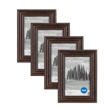 4x6 Traditional Gallery Wall Picture Frame, Brown, Set Of 4 - Brown - View 1