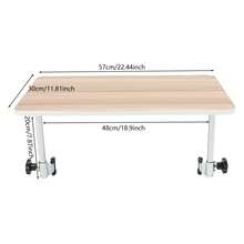 Wood Wheelchair Tray, Wheelchair Tray Table, Detachable Wooden Wheelchair Table - Coffee Brown - View 2