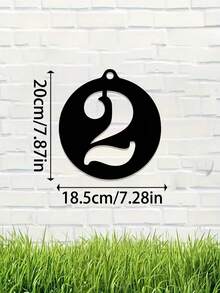 1 Stück Digitale 0-9 Metall Hausnummer - frei kombinierbar, robuste Gusseisen Hausnummernplatte, wandmontierte Briefkastennummer, geeignet für Heim-Dekoration, Garten-Dekoration, Haustür, Garagentor, Geschäft, Studio, Eingangsbereich Wanddekoration, ideal für Heimdekoration und Weihnachtsgeschenke