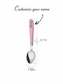 Personalized 3 In 1 Cutlery Set,Personalized Camping Utensil Set With Storage Box, Reusable Spoon Knife Fork, Portable Travel Utensil, Friendly Plastic Box For Travel Picnic Camping Or Daily Use, Great For Students, Travel And Kitchen Use Back To School,For Anniversaries, For Valentine's Day, For Mother's Day, For Birthdays,For Father's Day, For Graduation, For Weddings, For Housewarming Dining Room,Office