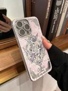 Retro Artistic Angel Design Phone Case Compatible With IPhone 17 Pro Max/17 Pro/17 Air/17/16 Pro Max/15 Pro Max/ 14 Pro/13 Pro With Built-In Lens Film, Suitable For 15 Pro/16 Plus, New 15/16 Models - 款式1(1pc) - 查看 4