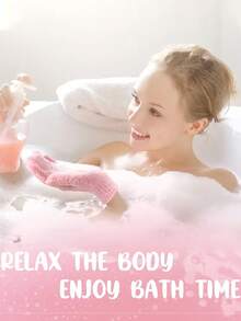 Set de 20 piezas de guantes de frotación de doble cara, guantes de ducha exfoliantes para exfoliación corporal, masaje spa, accesorios de baño - Multicolor - Ver 7