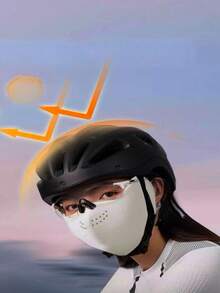 1件冬季新款圣诞礼物，高性价比加厚抓绒面罩，可重复使用防风保暖骑行面罩，男女通用成人户外滑雪单板滑雪面罩，带透气孔 - 彩色 - 查看 6