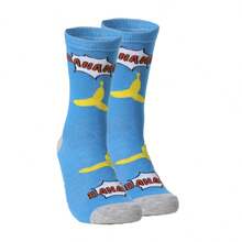 2 pares de calcetines de tobillo con estampado de frutas de dibujos animados para hombres