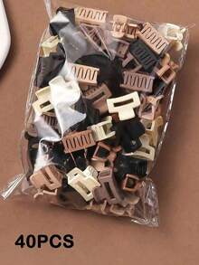 15/20/30/40 piezas Clips de pelo mini multifunción, Clips de pelo de moda adecuados para niñas, Clips de flequillo simples y clips de pelo retro, Pinzas de pelo, Clips de pelo, Horquillas, Clips de pelo, Clips de pelo, Horquillas, Accesorios para el cabello, Adecuados para disfraces de vacaciones de niñas - Multicolor - Ver 9