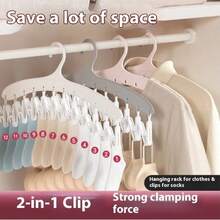 3/5 CÁI 12 Kẹp Móc Treo Đồ Giặt Gấp Gọn Chống Gió Giá Phơi Tất Quần Áo Lót Khăn Quần Áo Trẻ Em - Nhiều màu - Xem 7