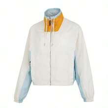 Puma Women's INFUSE Relaxed Woven Jacket Series Casual Jacket, Sports Jacket 626047-87 - Off White - View 1