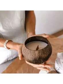 Coconut Shell Scented Candle, Hand-Crafted Premium Home & Bedroom Fragrance Gift, Candle, Candles, Gifts, Ornaments, Decorations - Multicolor - View 21