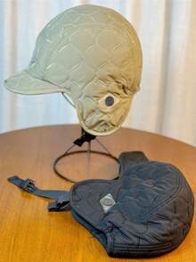 新款护耳帽，男女通用加厚抓绒冬季帽，适合滑雪、骑行等户外运动，飞行员帽