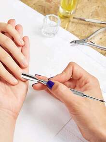 4 件双面角质层推刀 - 锋利边缘勺形双头角质层推刀去除器清洁不锈钢修甲修脚修甲护理工具、美甲用品、美甲工具、美甲工具、返校、指甲、按压指甲的美甲工具、美甲修脚工具 - 彩色 - 查看 6