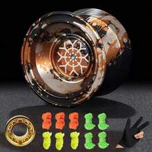 High-Grade Metal Yo-Yo For Professional Competition, Extra Long Sleeping Time Aluminum Alloy Yo-Yo For Beginners, Suitable As Halloween, Christmas, Thanksgiving Gift - Multicolor - View 8