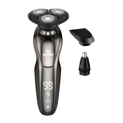 Máy cạo râu điện dành cho nam giới tích hợp tông đơ, thiết kế xoay, sạc USB, màn hình kỹ thuật số, đầu cạo thay thế, lý tưởng để tỉa râu, ria mép, cổ và đường viền hàm - Món quà chăm sóc cá nhân hoàn hảo dành cho nam giới.