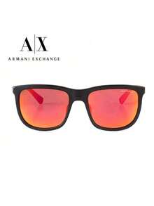 Armani 時尚男士太陽眼鏡 偏光鏡片技術 防反射光 優雅外觀設計 輕盈耐用 日常出遊搭配 0AX4093SF80786Q - 黑紅色 - 查看 5