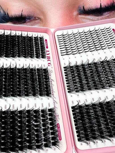 570 piezas Kit de extensiones de pestañas rusas Picos Pestañas individuales 100D 120D Volumen Racimos de pestañas D-Curly Kit de racimos de pestañas 10-20MM Extensiones de pestañas DIY, 6 estilos de racimos de pestañas Picos Pestañas individuales Racimos de pestañas individuales, Aspecto natural multitipos, Picos+40D/60D/80D/100D/120D Pestañas postizas individuales reutilizables segmentadas Wispy y ultra suaves Extensión de pestañas DIY en casa