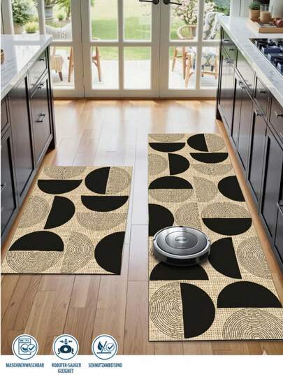 Kitchen Vloerkleed Set Washable NonSlip 160x50 80x50 Cm Zachte Durable Rug, Mat view 2